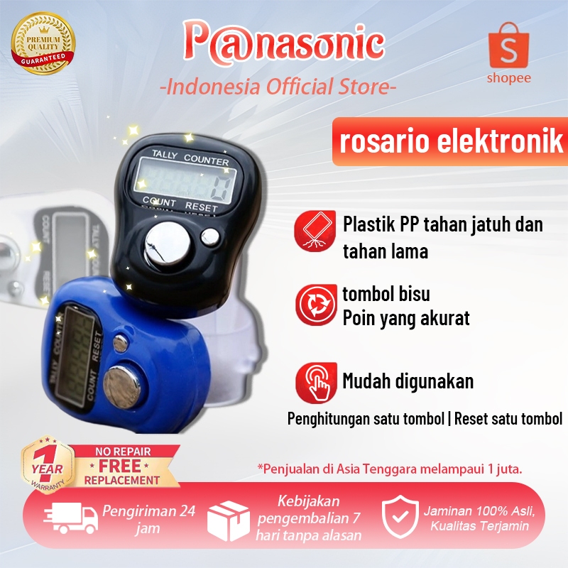 (Pengiriman cepat)P@nasonic - NEW LED RING BASIC Tasbih Digital Mini Cantik (digital tasbih cincin,t