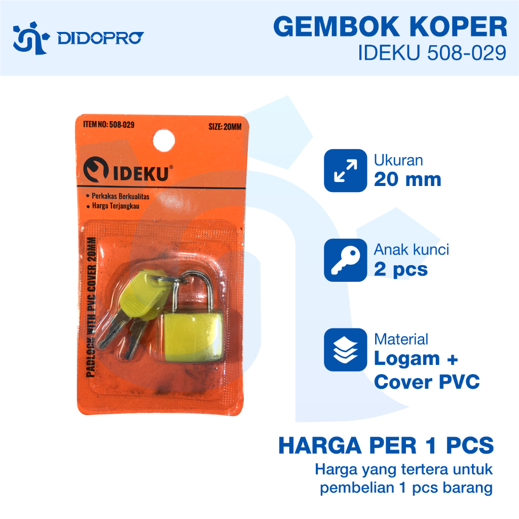 Gembok Koper Kecil Warna Warni Ukuran 23