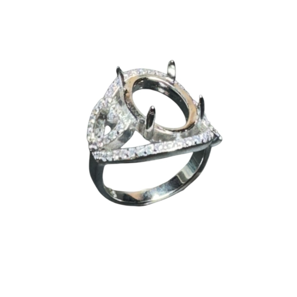 Ring cincin wanita batu akik dan permata emban cangkang | RGT22
