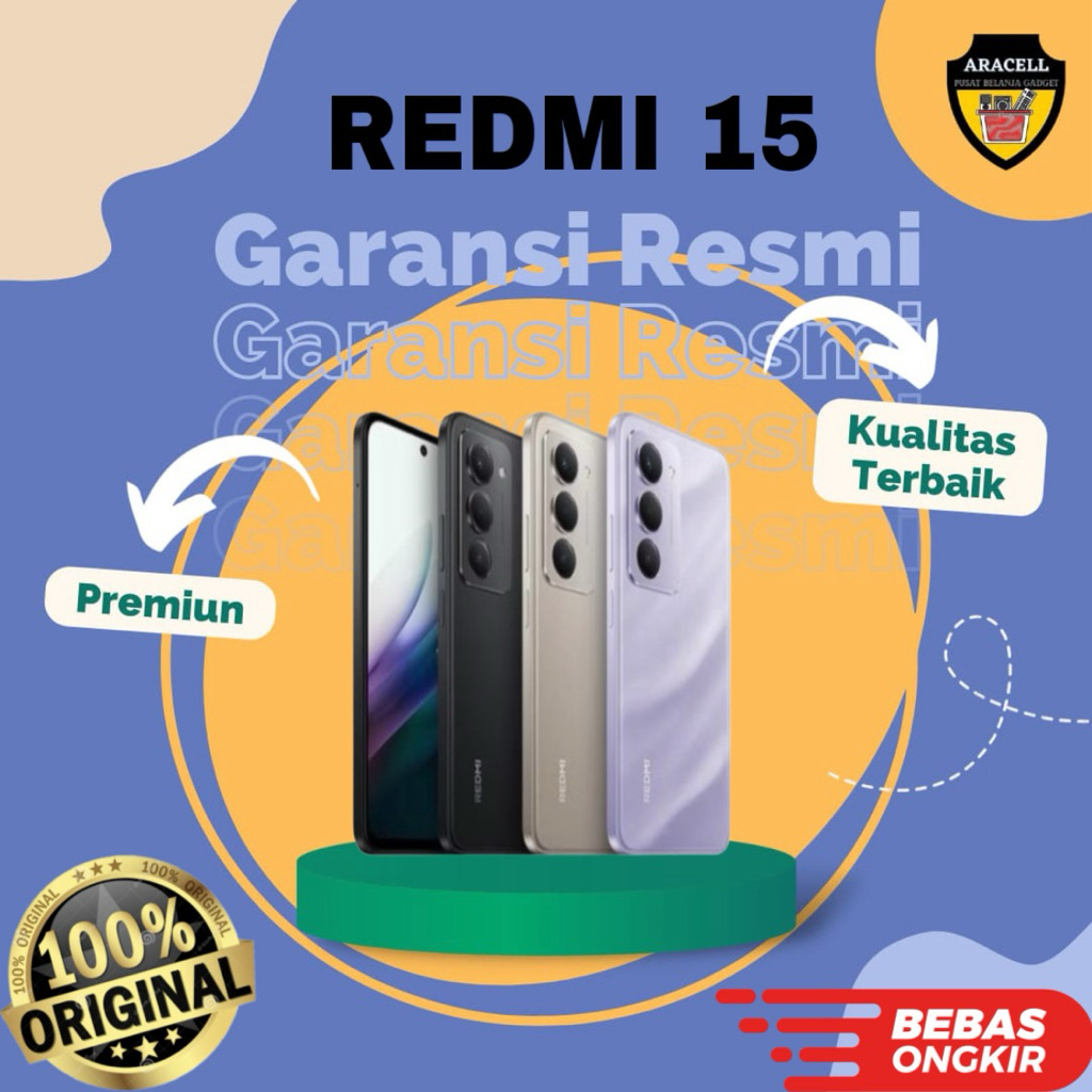 Xiaomi Redmi 15 8/256 & 8/128 Resmi xiaomi