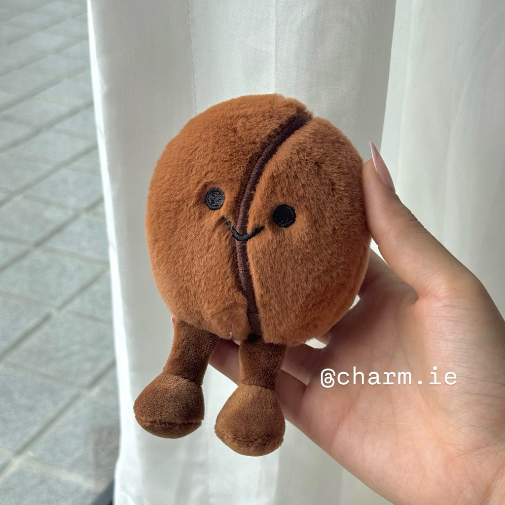 Charmie | Jellycat Coffee Bean  Bag Charm Gantungan Tas Keychain Gantungan Kunci Doll Boneka Sports 