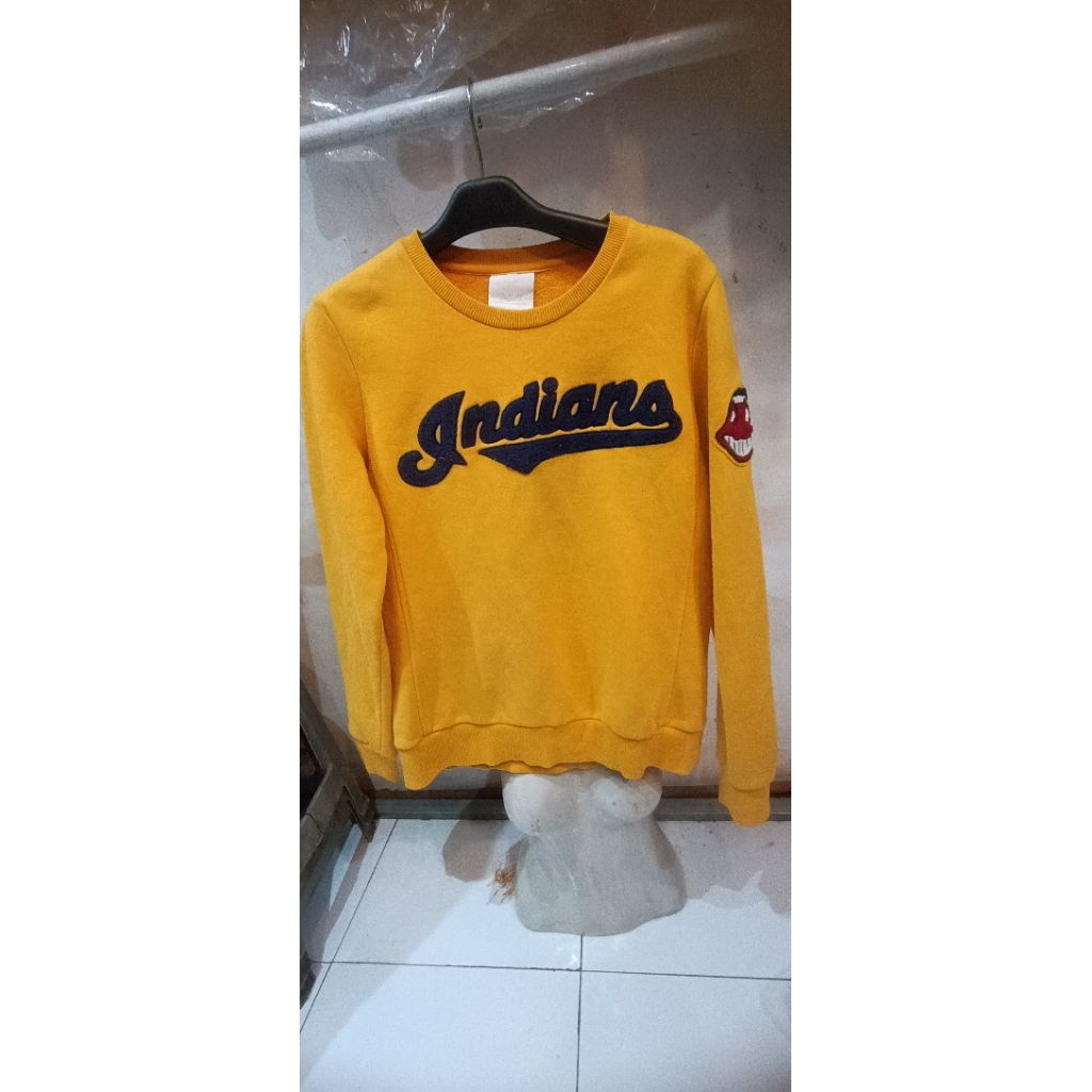 crewneck MLB INDIANS ld 105 panjang 65