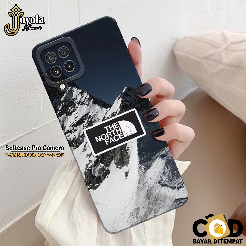 JOYOLA Case Samsung Galaxy A22 4G - Fashion Case Branded - Softcase Samsung Galaxy A22 4G - Pro Came