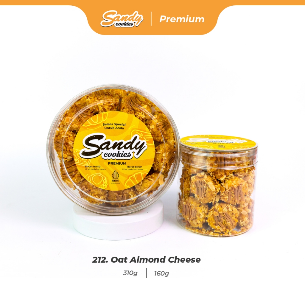 212. Oat Almond Cheese - Kue Kering Sandy Cookies Premium