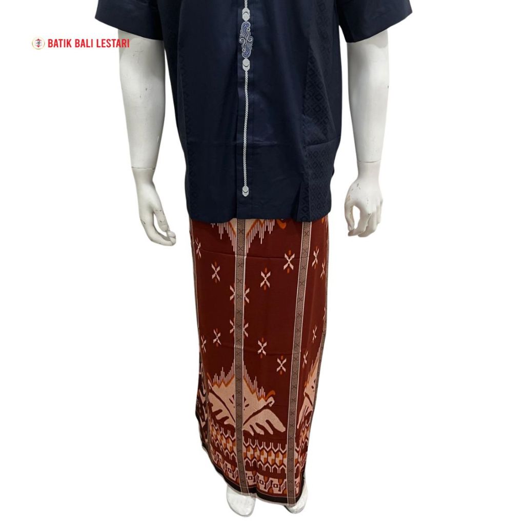 Batik Bali Lestari Sarung Samarinda Harum Cendana Bata Orange (SR03010)
