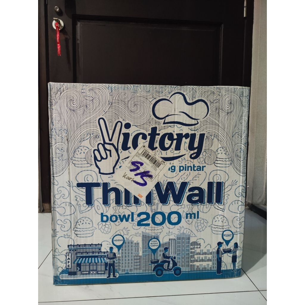 Thinwall 200ml Bowl. tempat puding, ice cream, es buah. 1 dus 500pcs