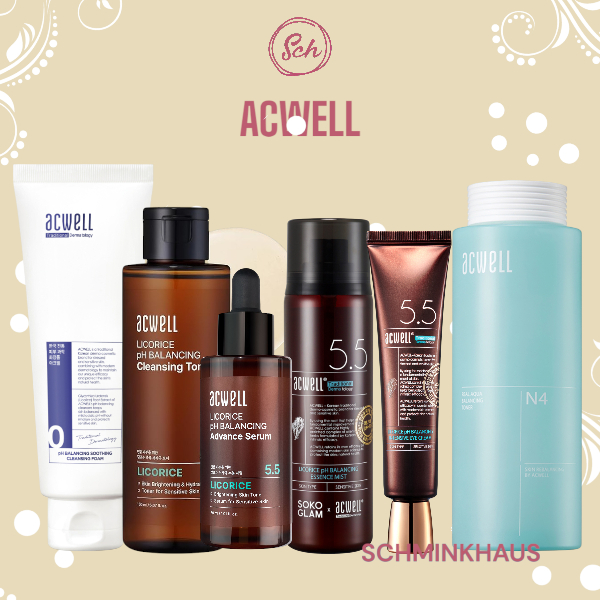 [BPOM] ACWELL Licorice pH Balancing Cleansing Toner | Advance Serum | Essence Mist | Intensive Eye C