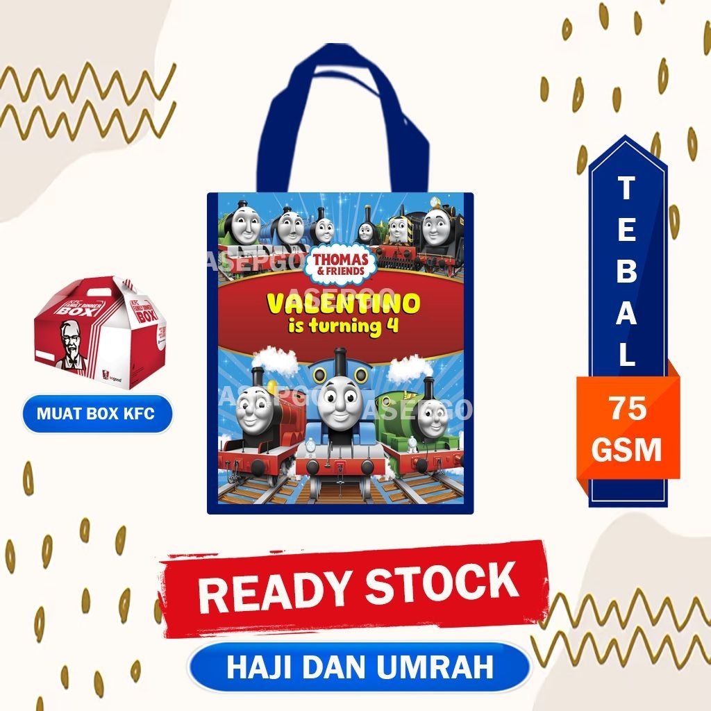 Tas Bingkisan Ulang Tahun THOMAS/Tas Ultah THOMAS
