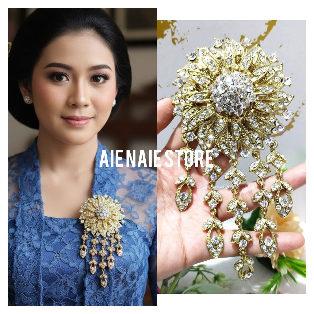 Bros Kebaya Pengantin/Bros Kebaya Mewah/Bros Kebaya Premium/Bros Kebaya Glamor/Bros kebaya mata saro