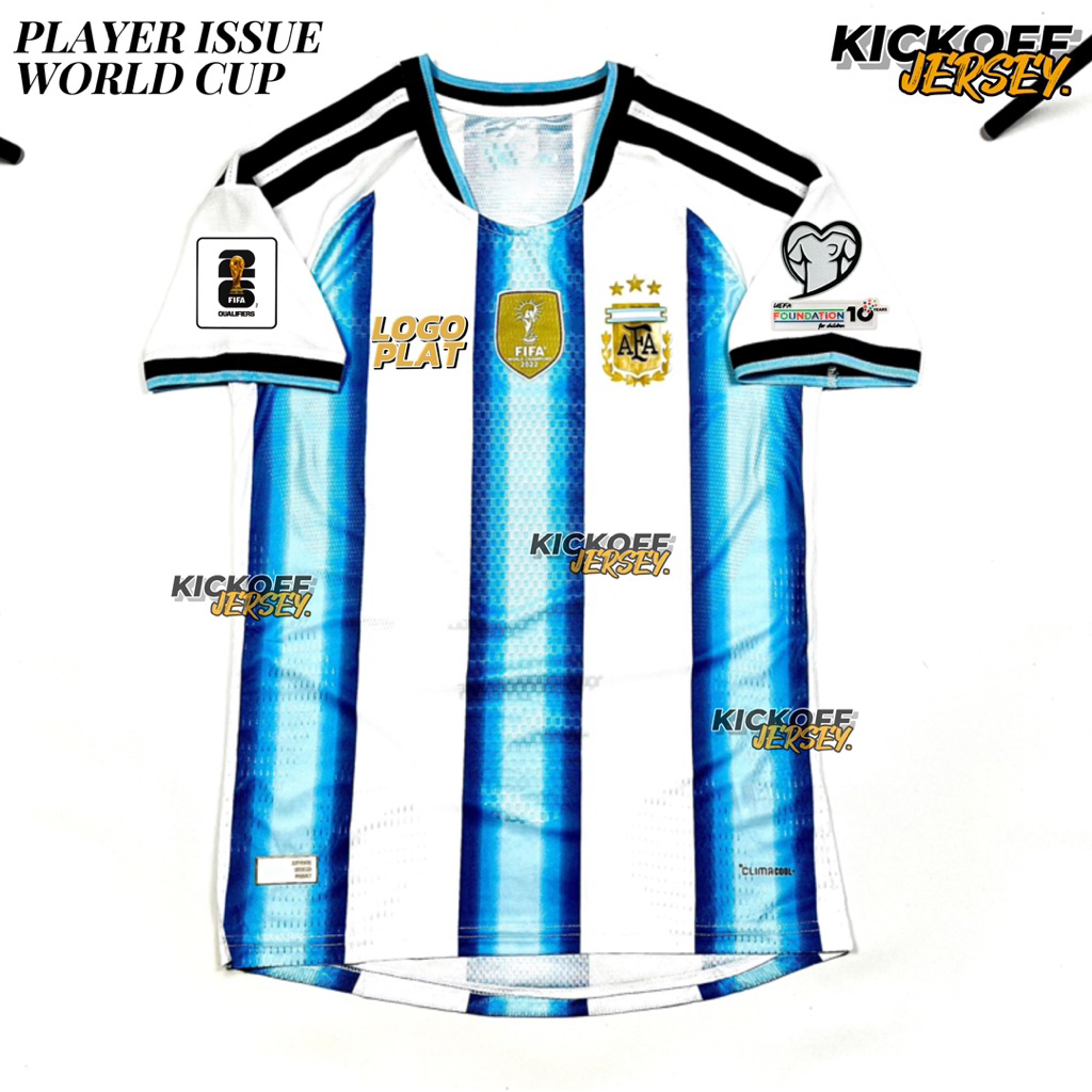 (PLAYER ISSUE) JERSEY PIALA DUNIA ARGENTINA HOME PI WORLD CUP 2026 2027 FULL PATCH 26/27