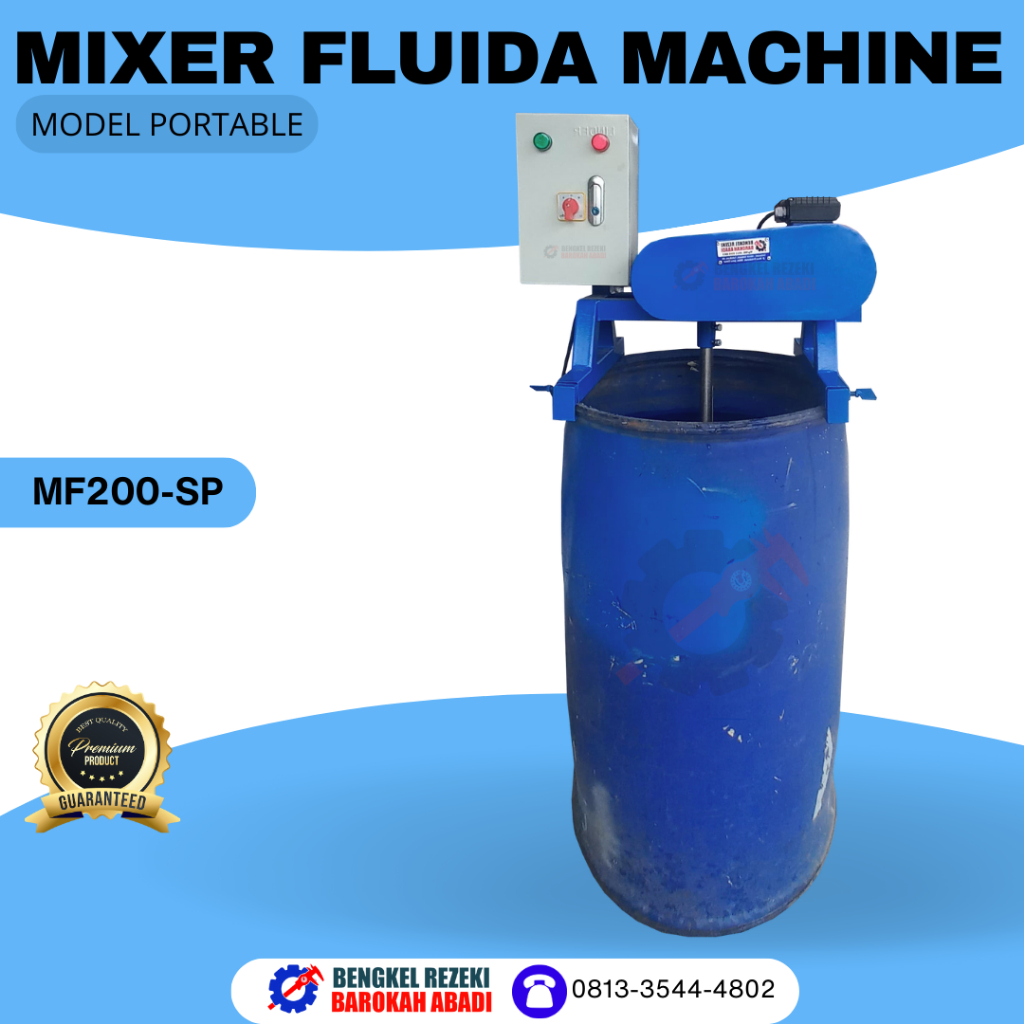 Mixer Homogenizer Pengaduk Cairan Kapasitas 200 Liter Dilengkapi Control Panel Custom