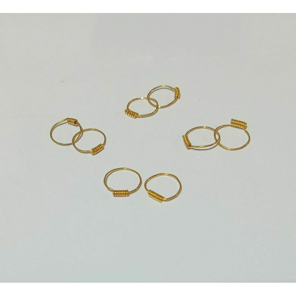 ANTING EMAS ANAK BAYI PER GENIP ( EMAS MUDA 6K )