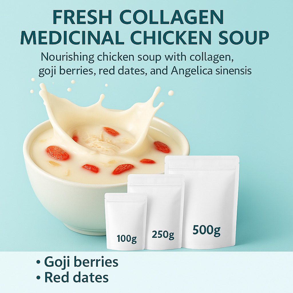 SANYI HALAL Fresh Chicken Collagen Hotpot Base Kuah Sup Ayam Herbal Kolagen Halal Bumbu Shabu Shabu 