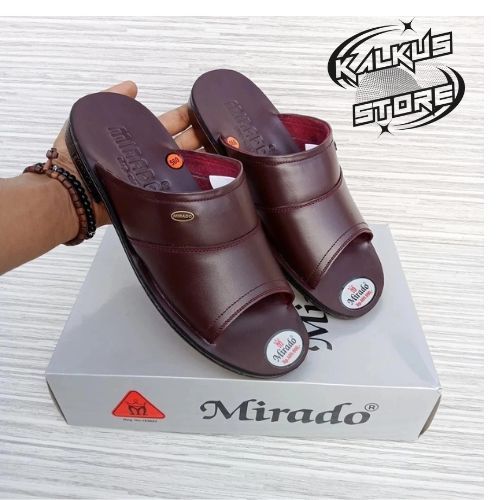 Kulit Pria Sandal Selop Mirado-Sendal Kulit 100% Pria -Sandal Selop Mirado-Sendal Kulit