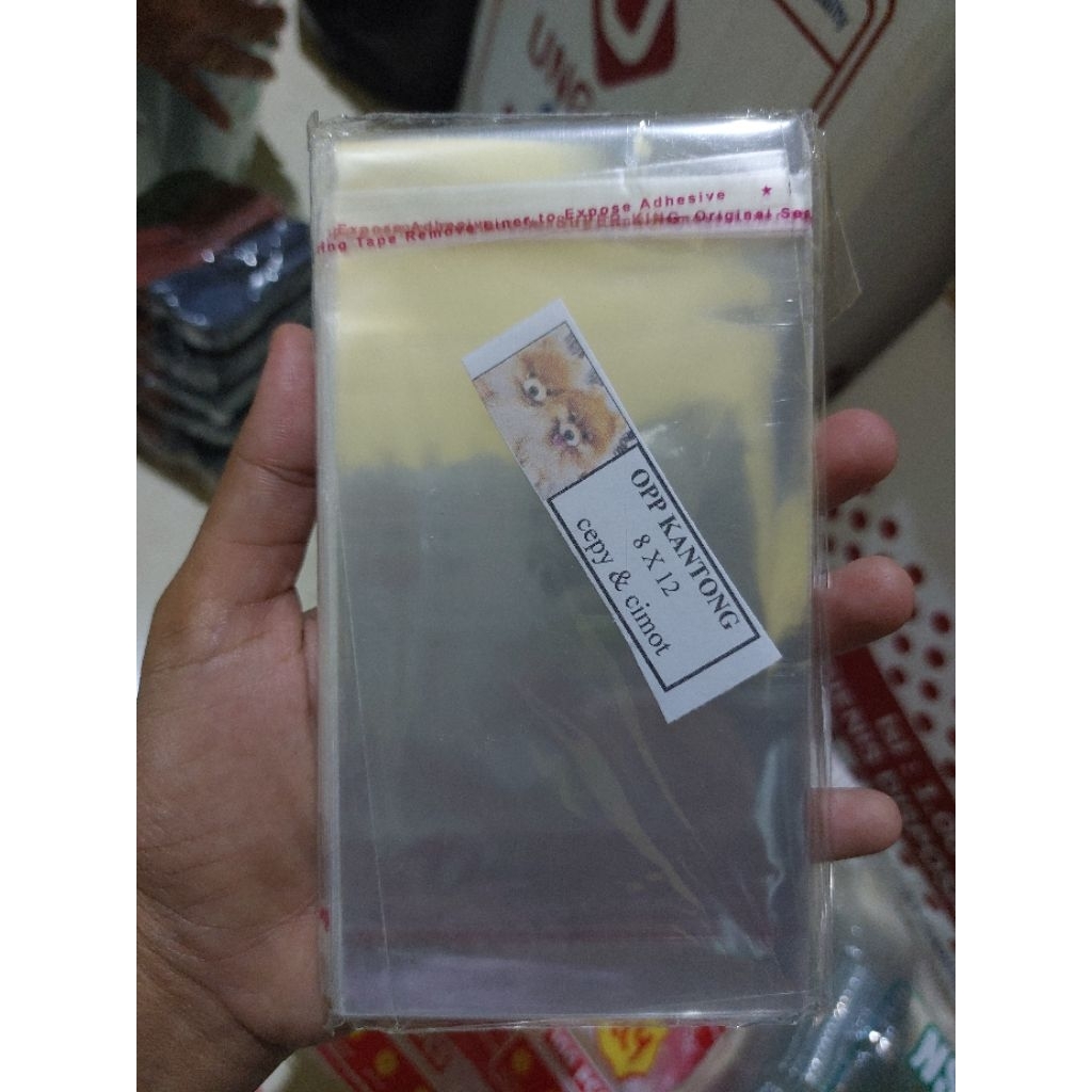PLASTIK OPP 8X12 ISI 100 / PLASTIK OPP SERBAGUNA