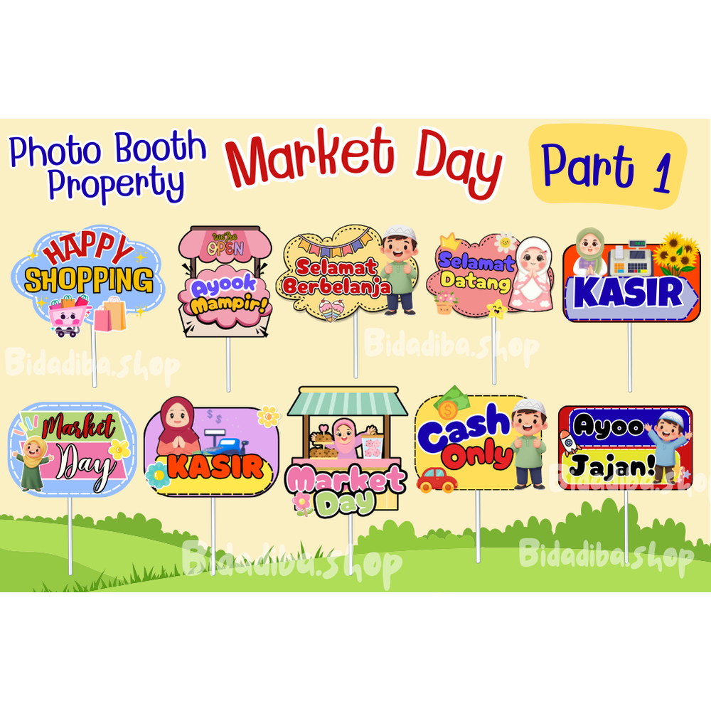 1 PCS - MARKET DAY PROPS ACC MARKET DAY DEKORASI