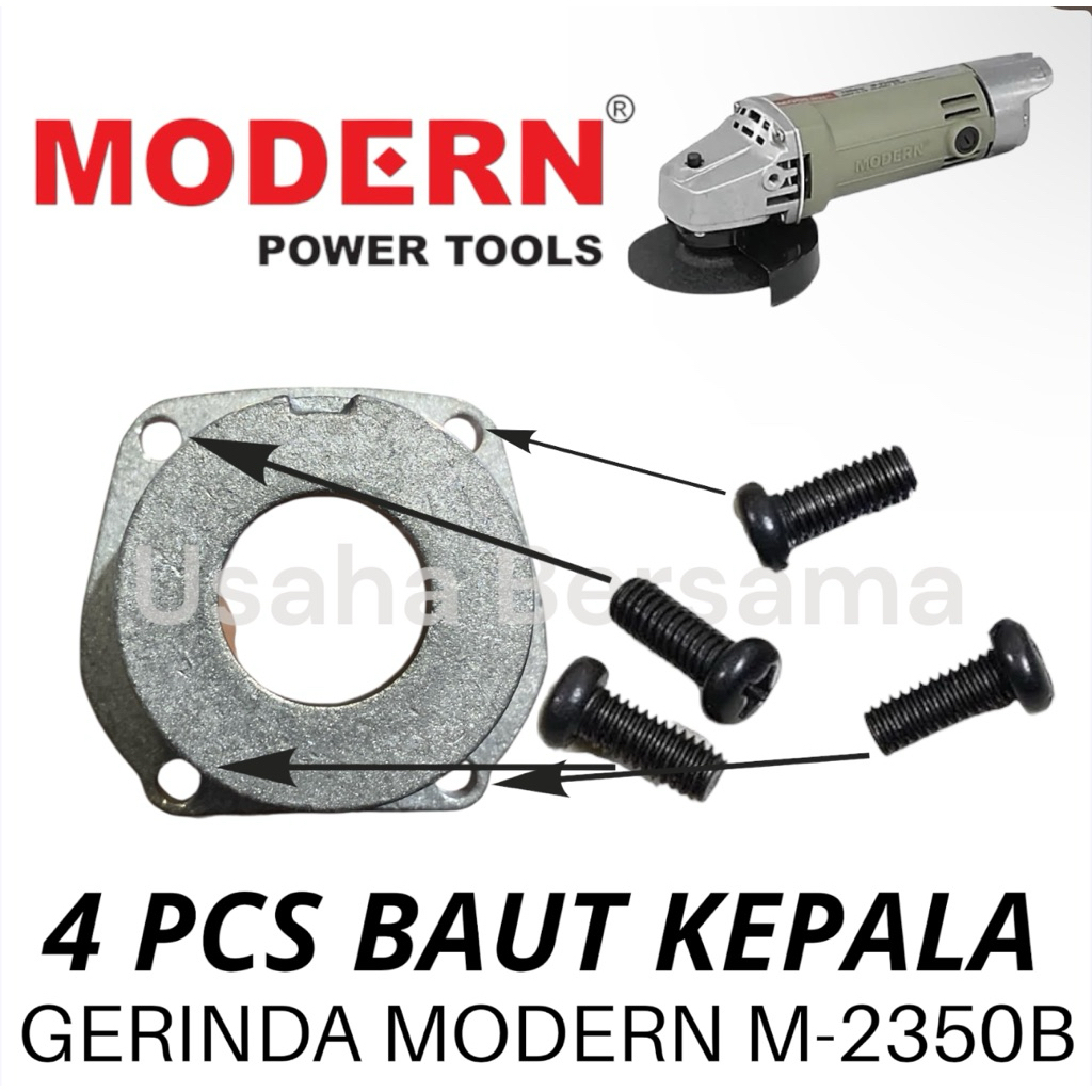 4 PCS BAUT KEPALA DEPAN GERINDA MODERN M2350B SEKRUP KEPALA DEPAN GERINDA MODERN M 2350 B 2350B