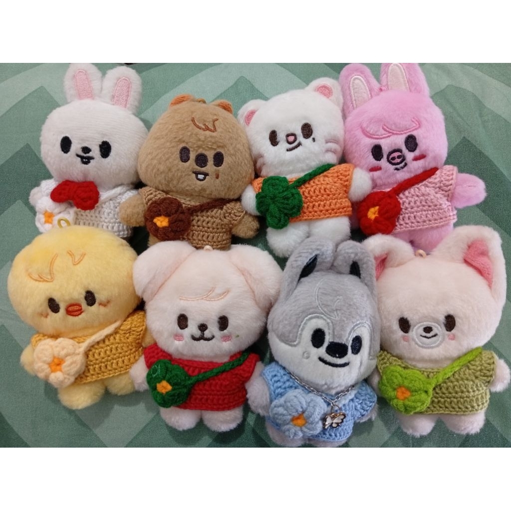 baju/clothes boneka/doll skzoo simple t-shirt dengan lubang ekor (wolfchan, leebit, dwaekki, jiniret