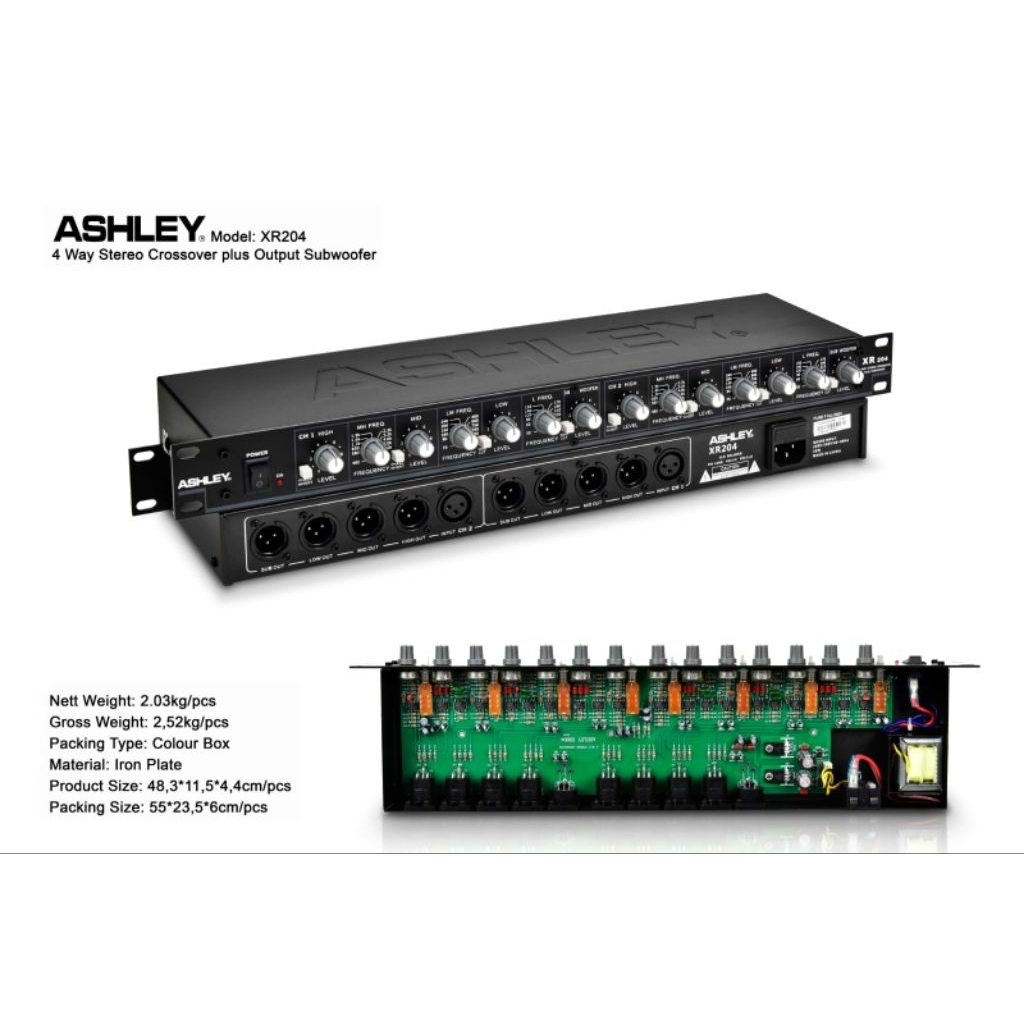 ASHLEY CROSSOVER XR204 XR 204 4WAY PLUS SUB