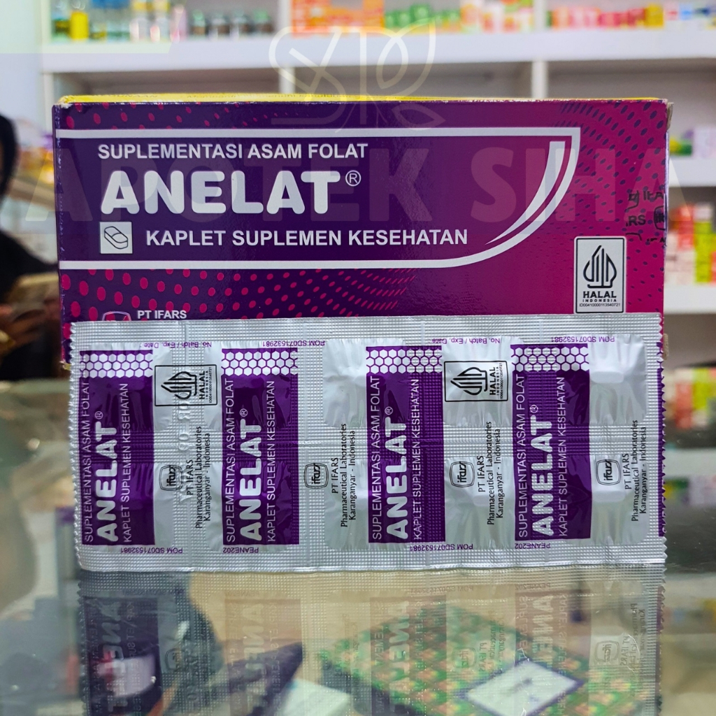 ANELAT 10 KAPLET | ASAM FOLAT 1 MG/1000 MCG