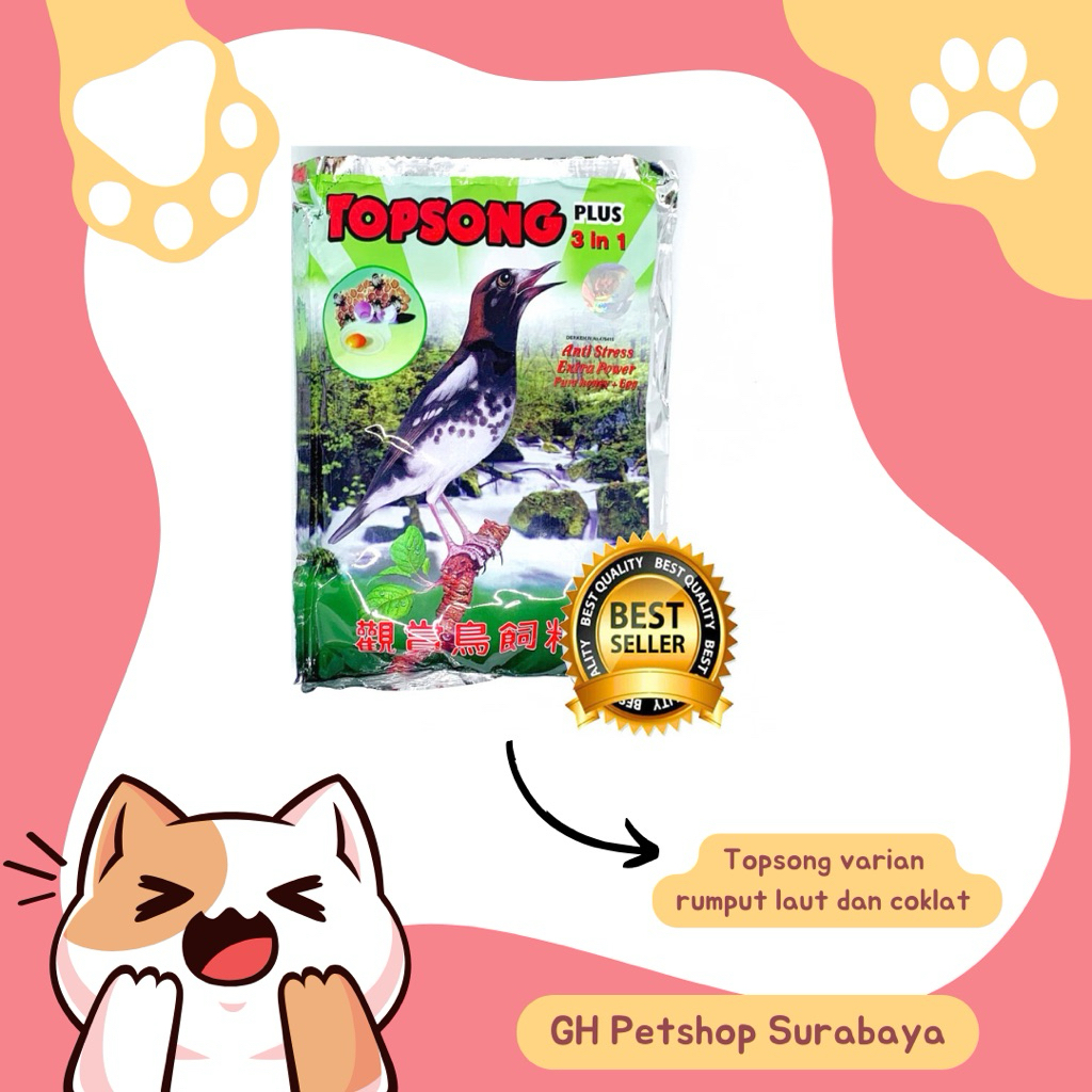 Top song rumput laut, coklat