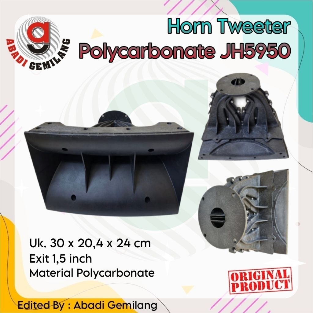 Horn Tweeter Model Meyer Polycarbonate JH5950/Corong Tweeter Vera Meyer JH5950