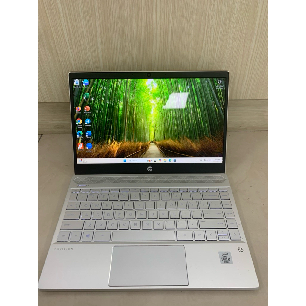 laptop hp13 intel core i3 gen 10 ram 8Gb ssd 512 Gb win 11 layar sentuh