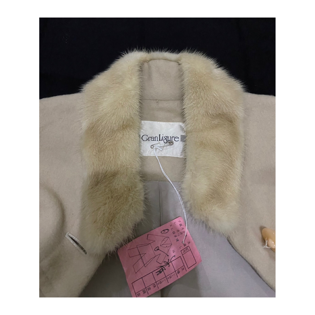 Coat Branded Grandligure (Baru, Bulu asli) / Coat Woll bulu / Coat Bulu / Coat woll / Coat Branded