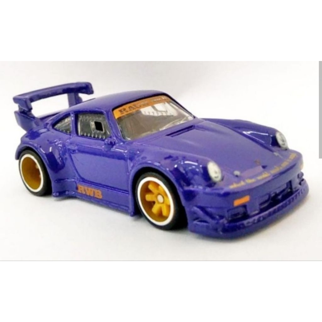 Hotwheels Porsche RWB Ungu Team Transport Loose Mulus