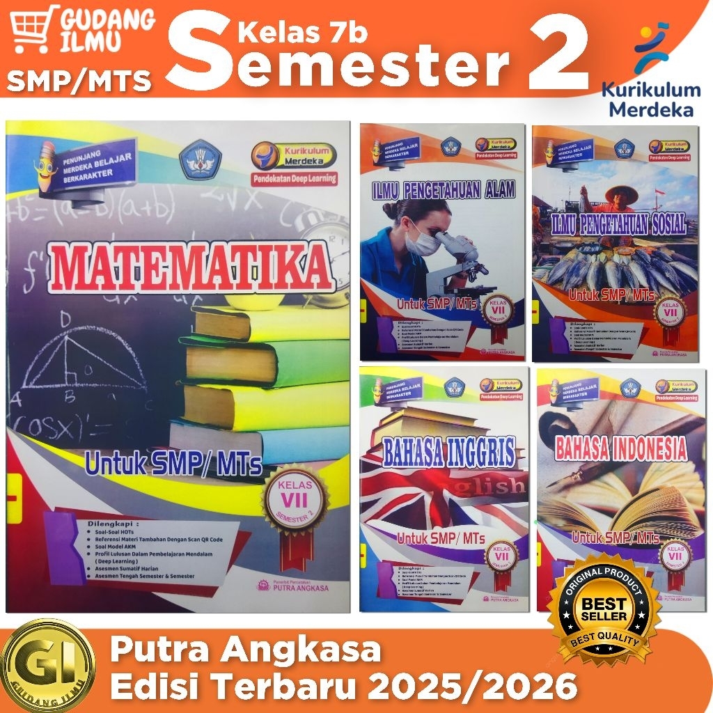 LKS SMP/MTS KELAS 7 VII SEMESTER 2 KUR MERDEKA I zamrud l putra angkasa l bahasa inggris indonesia m