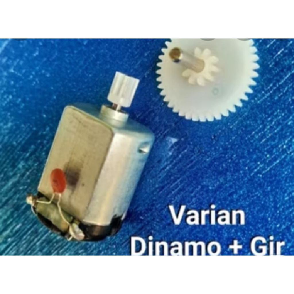 paket lengkap gir + dinamo untuk mobil rc