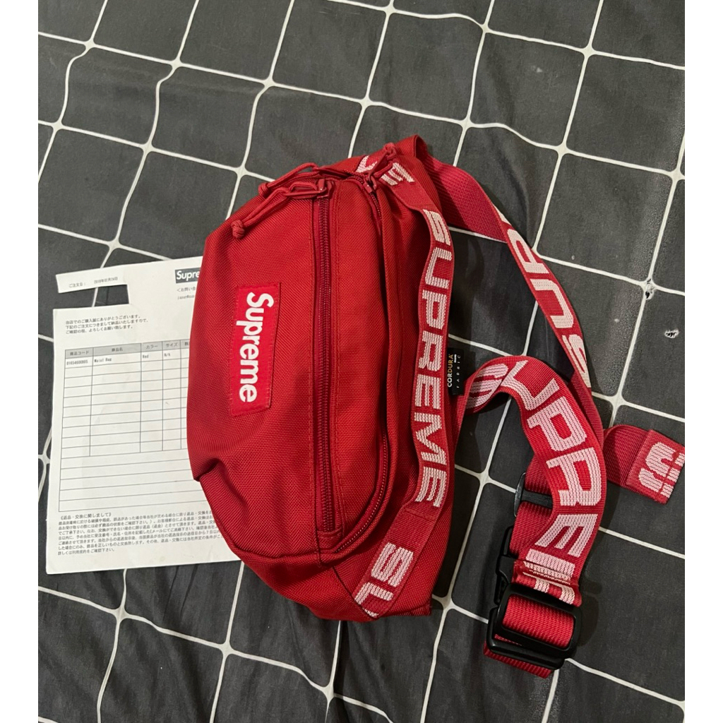 Supreme Waistbag SS18 red