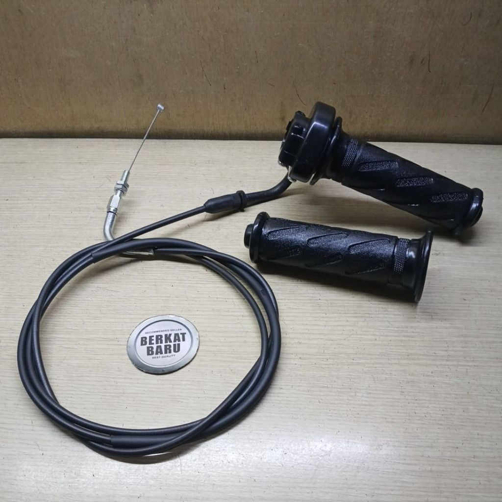 Kabel Tali Holder Slongsong Pipa Gas Handgrip SET Suzuki Spin