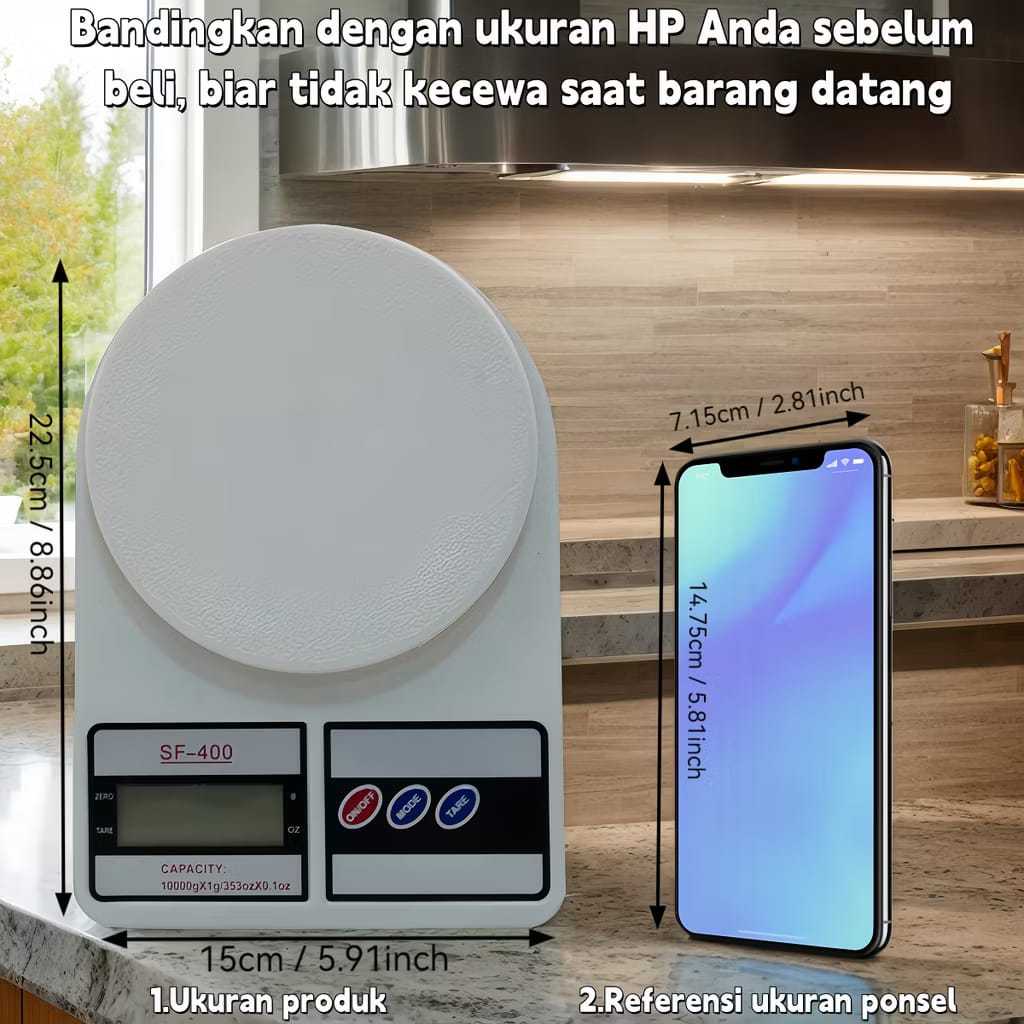 HOT SALE TIMBANGAN KUE SF400 TIMBANGAN DAPUR DIGITAL ELEKTRIK 10KG SF-400 TIMBANGAN MINI SERBAGUNA