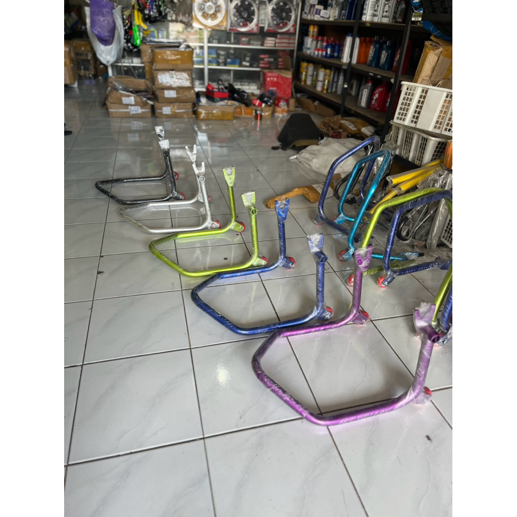 Standar paddock motor alumunium | paddock ninja rxking tiger alumunium | pedok rxking ninja | paddoc