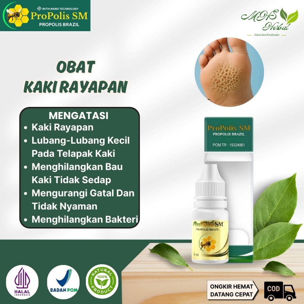 Obat Kaki Rayapan, Lubang-Lubang Kecil Pada Telapak Kaki, Rasa Gatal, Bau Kaki Tidak Sedap - ProPoli