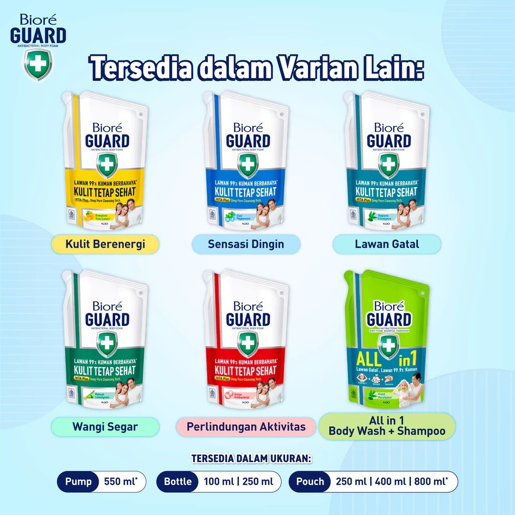 Biore Guard Cool Peppermint 800ml