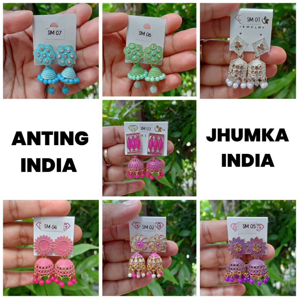 Anting India lonceng  jhumka jhumki Import
