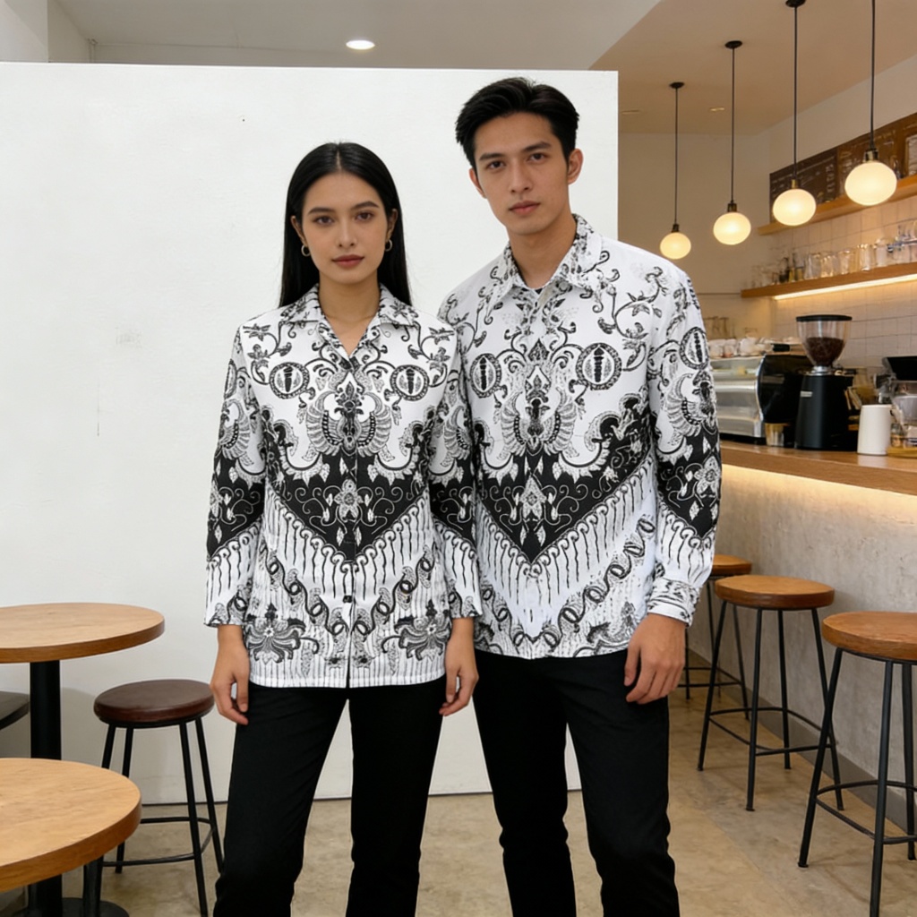 Berlanc Batik PGRI pria wanita terbaru lapisan furing bahan bsw atasan PGRI terbaru baju PGRI