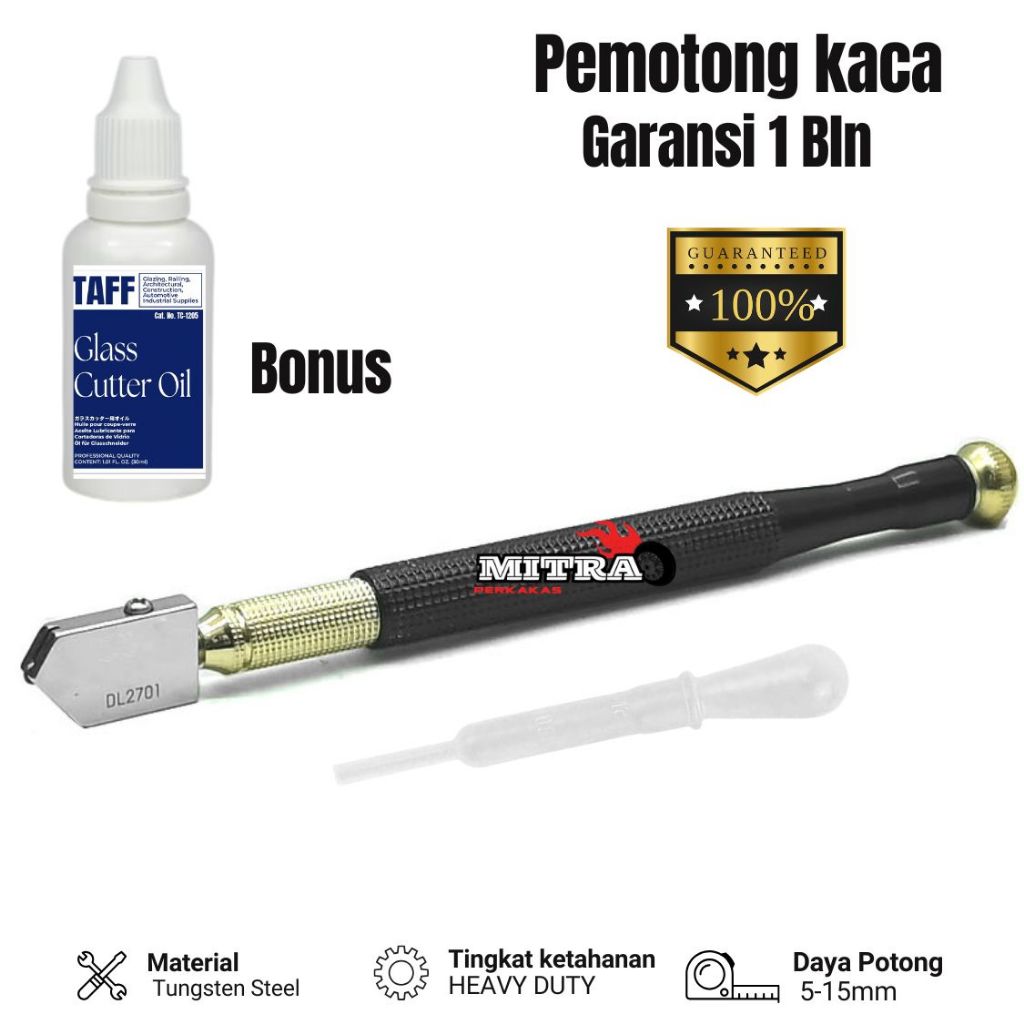 Alat Pemotong Kaca Tebal 5-15mm | Pisau Potong Kaca Keramik Granit Tungsten Steel