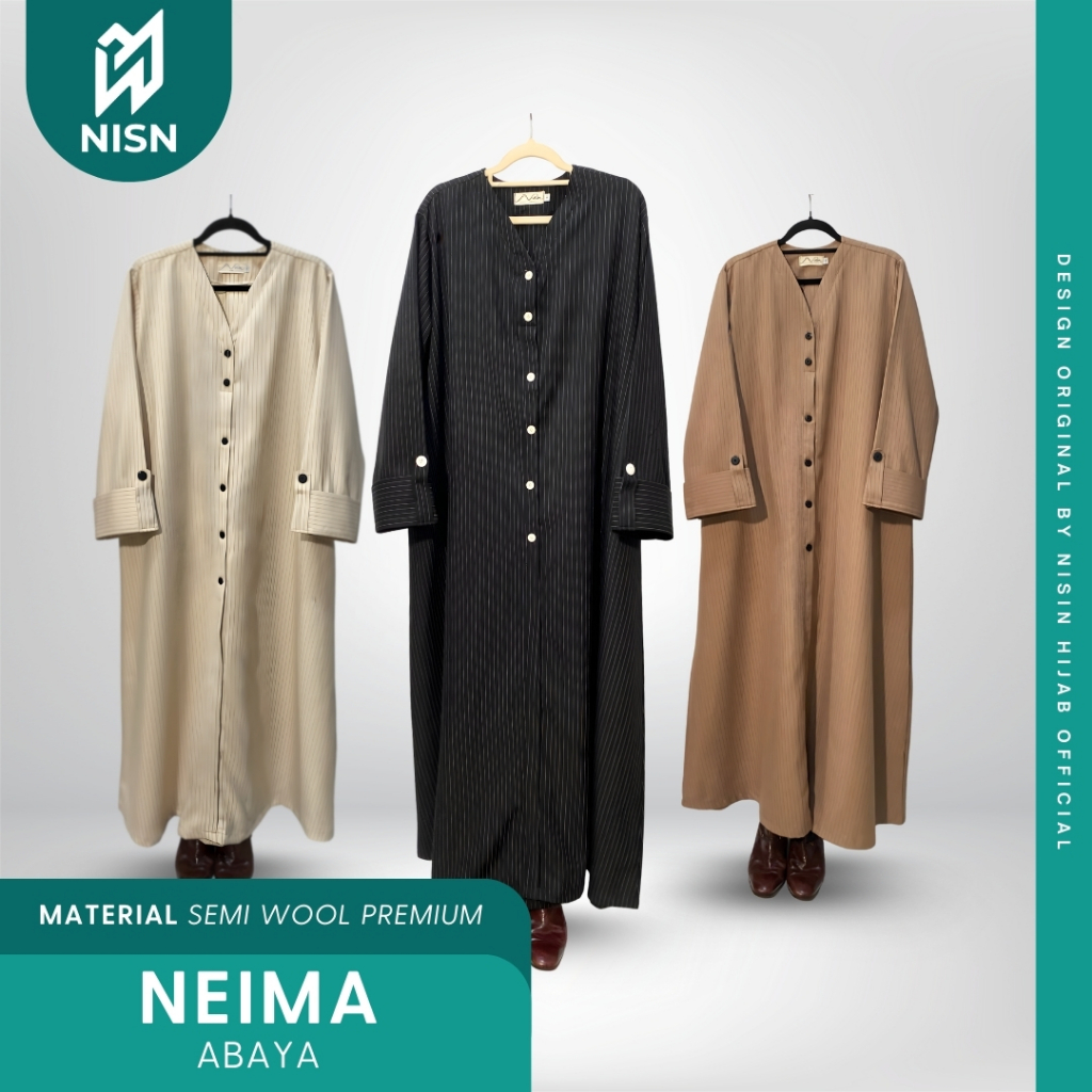 NEIMA STRIP Abaya by Nisin Hijab
