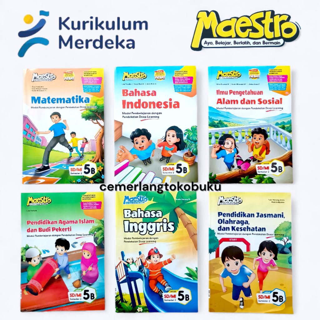 LKS Maestro Kelas 5 SD Kurikulum Merdeka Deep Learning Matematika IPAS Indonesia Pancasila