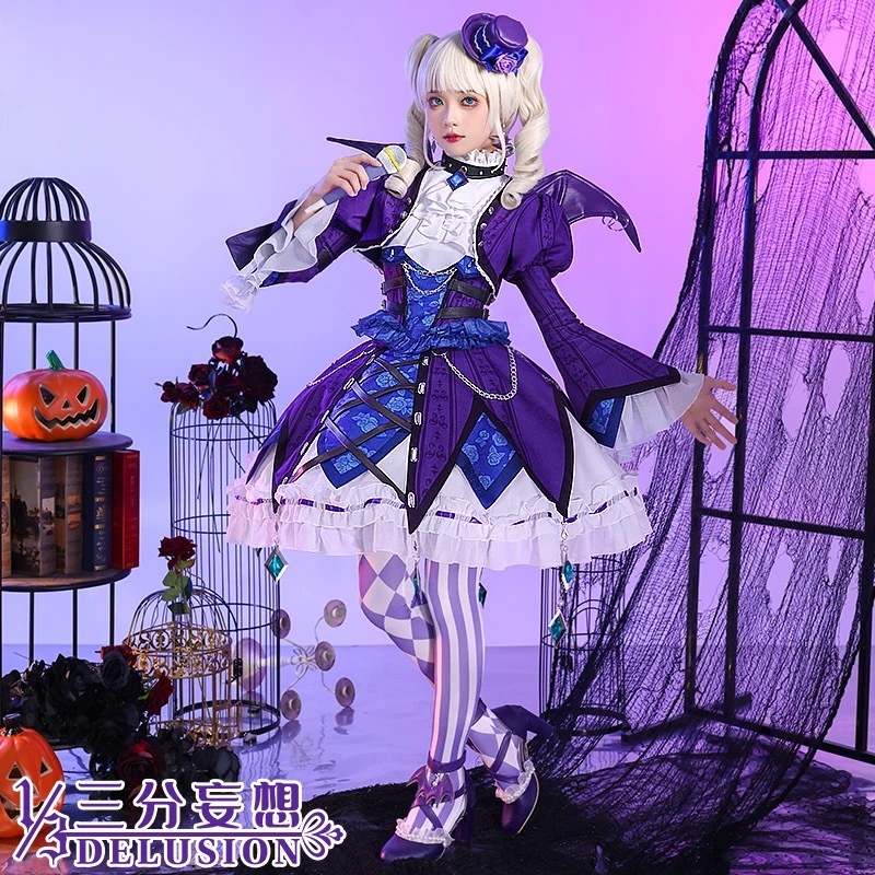 AIKATSU STARS Todo Yurika Cosplay Costume Halloween Women Free Shipping Anime Game Lolita Dress Swee