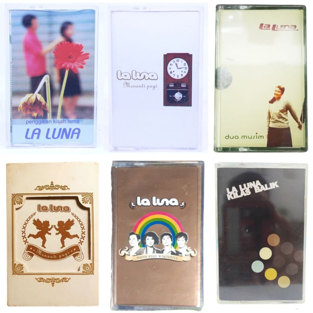 Kaset pita LA LUNA - menanti pagi - penggalan kisah lama - dua musim - indah pada waktunya - kilas b