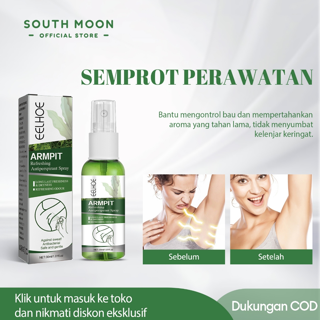 EELHOE ketiak deodorant spray 30Ml natural deodorant bau ketiak semprot ketiak ketiak bau dan basah 