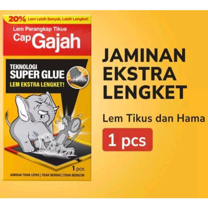 Lem Perangkap Tikus Papan Super Lengket Cap Gajah Original