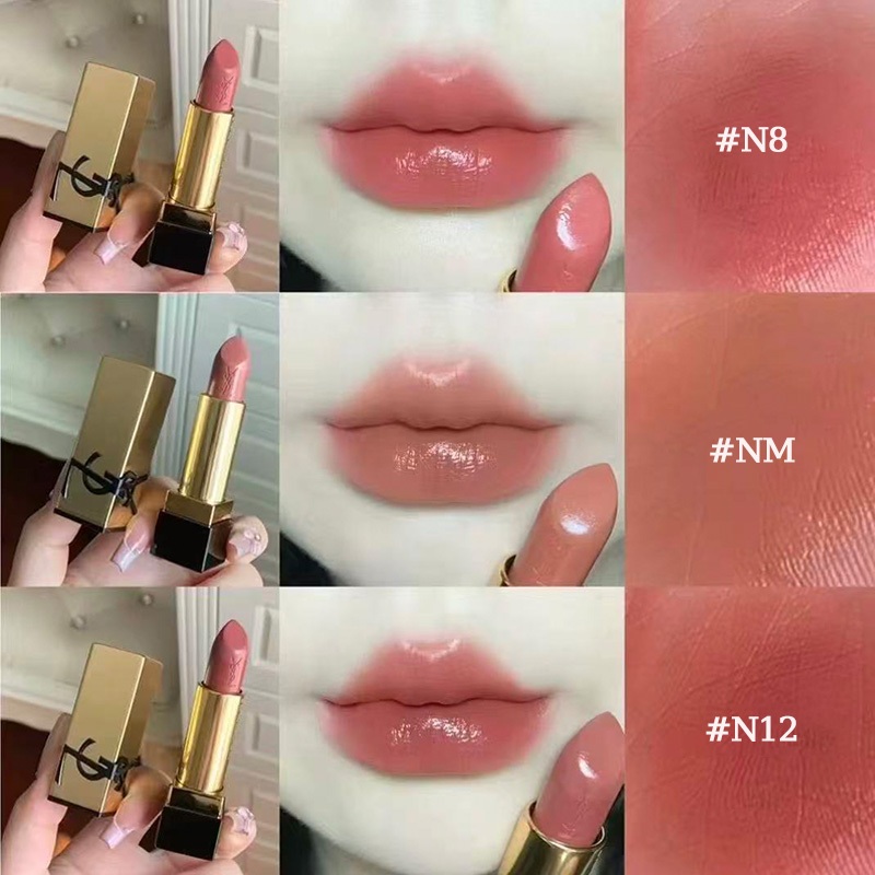 Ysl Lipstick Original Rouge Pur Couture Satin / Lip Glow/3.8g / [Free tester parfum]