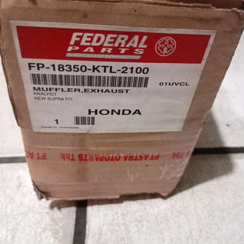 MUFFLER / KNALPOT SUPRA FIT NEW [ FP-18350-KTL-2100 ] KUALITAS ORISINIL TAHAN KARAT BOCOR ORIGINAL F