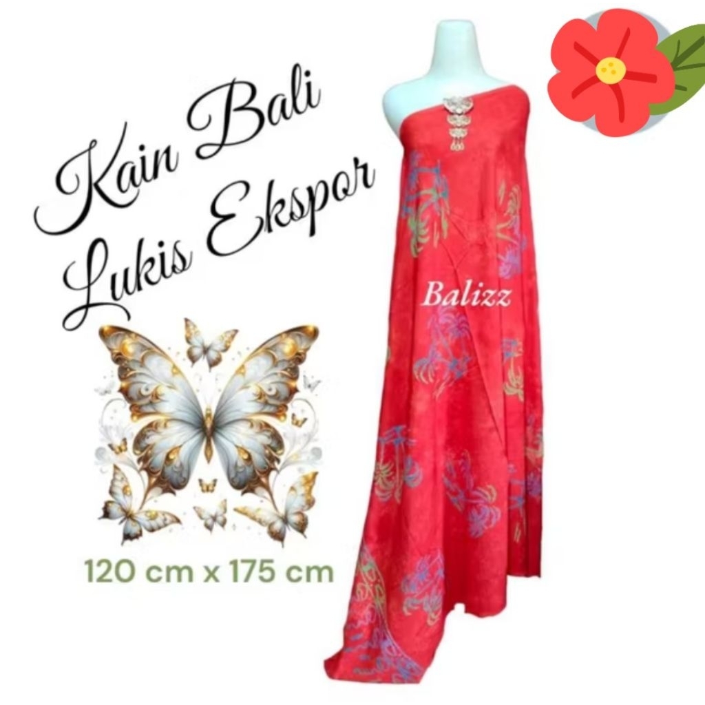 Kain pantai kain bali motif tie dye bahan rayon premium ukuran jumbo