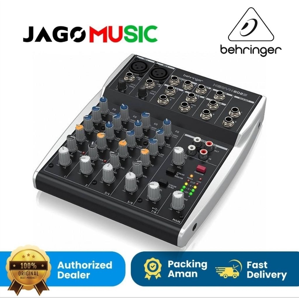 Audio Mixer Behringer Xenyx 802S with USB Streaming Podcast Recording Behringer Xenxy 802 S
